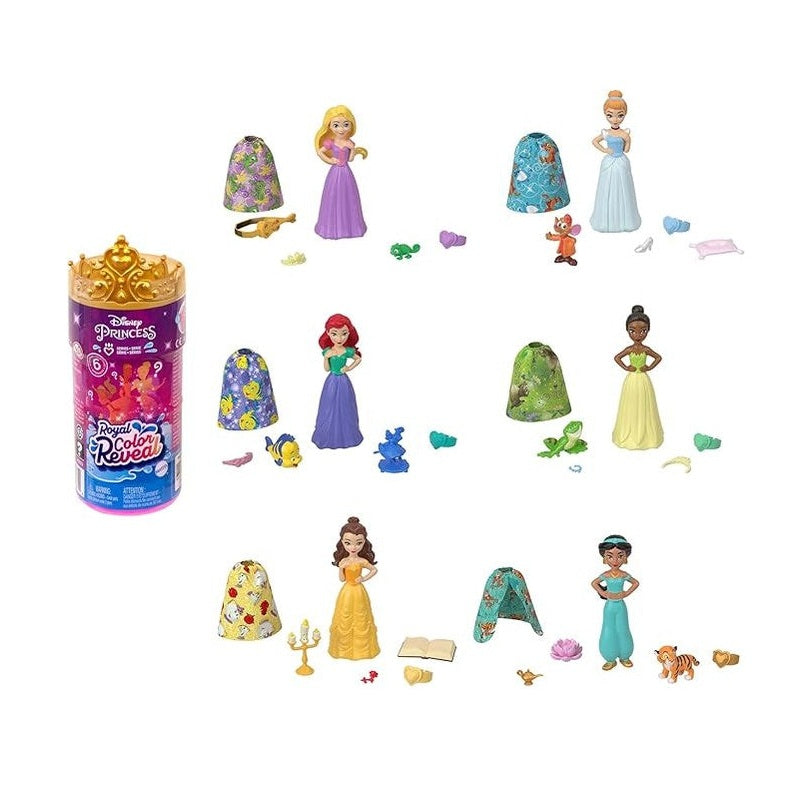 BARBIE DISNEY PRINCESS ROYAL COLOR REVEAL by Mattel