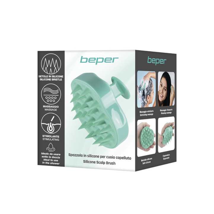 Beper Scalp Massager Silicone Hair Brush