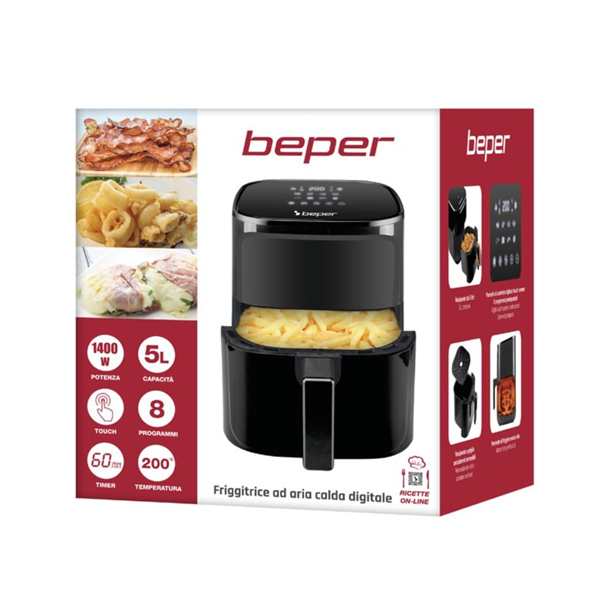 Beper Digital Air Fryer 5L Touch Sensor