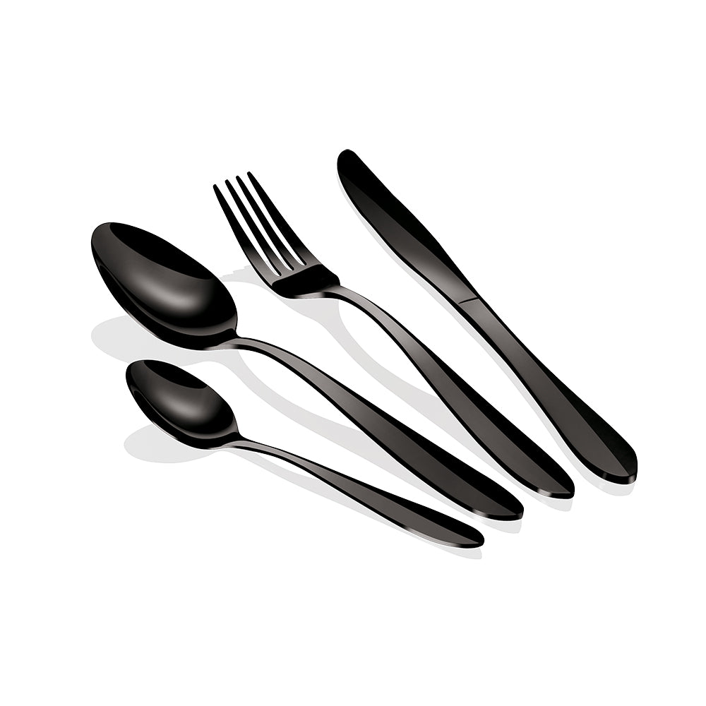 Berlinger Haus 24-Piece Cutlery Set - Black