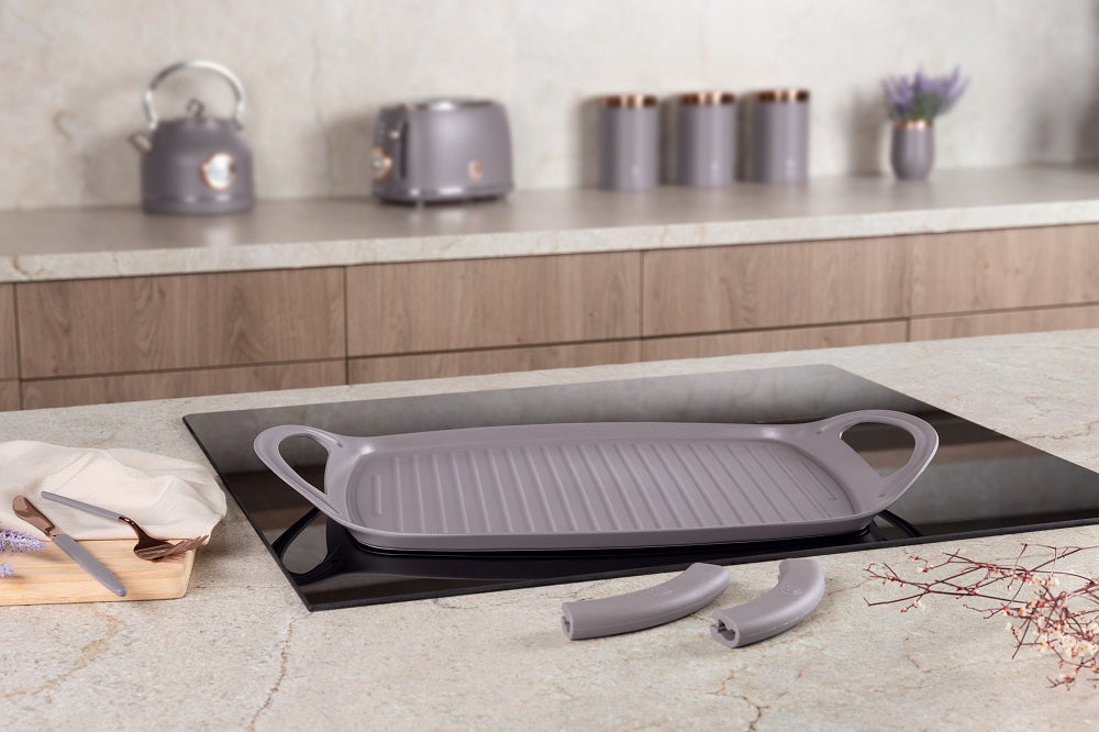 Grill Plate in Taupe 47 cm