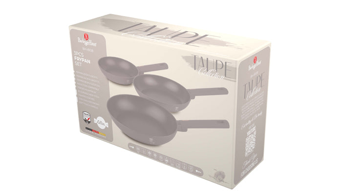 Berlinger Haus Frypan Set 3 Pcs - Taupe