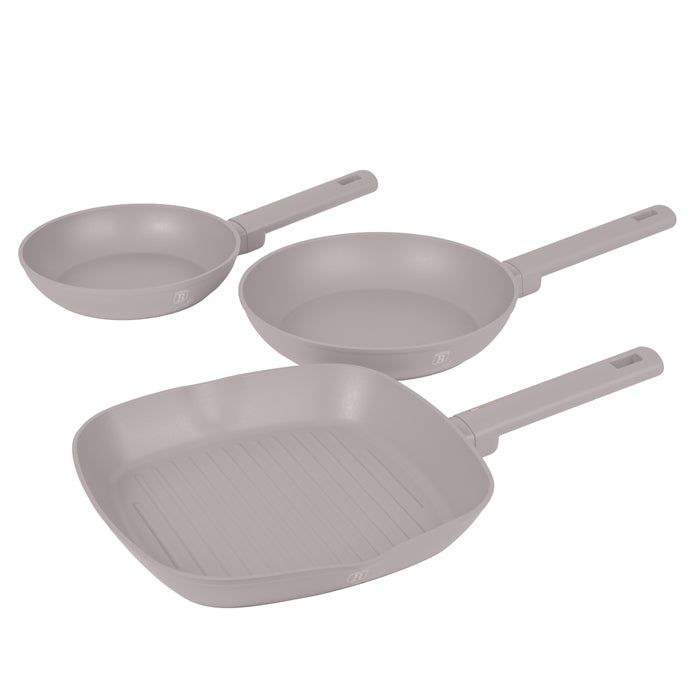 Berlinger Haus Frypan Set 3 Pcs - Taupe