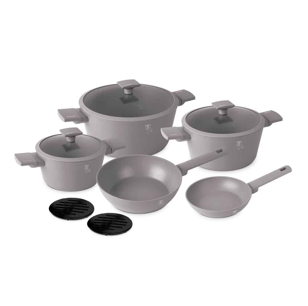 Berlinger Haus Cookware Set 10 Pieces - Taupe