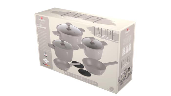 Berlinger Haus Cookware Set 10 Pieces - Taupe
