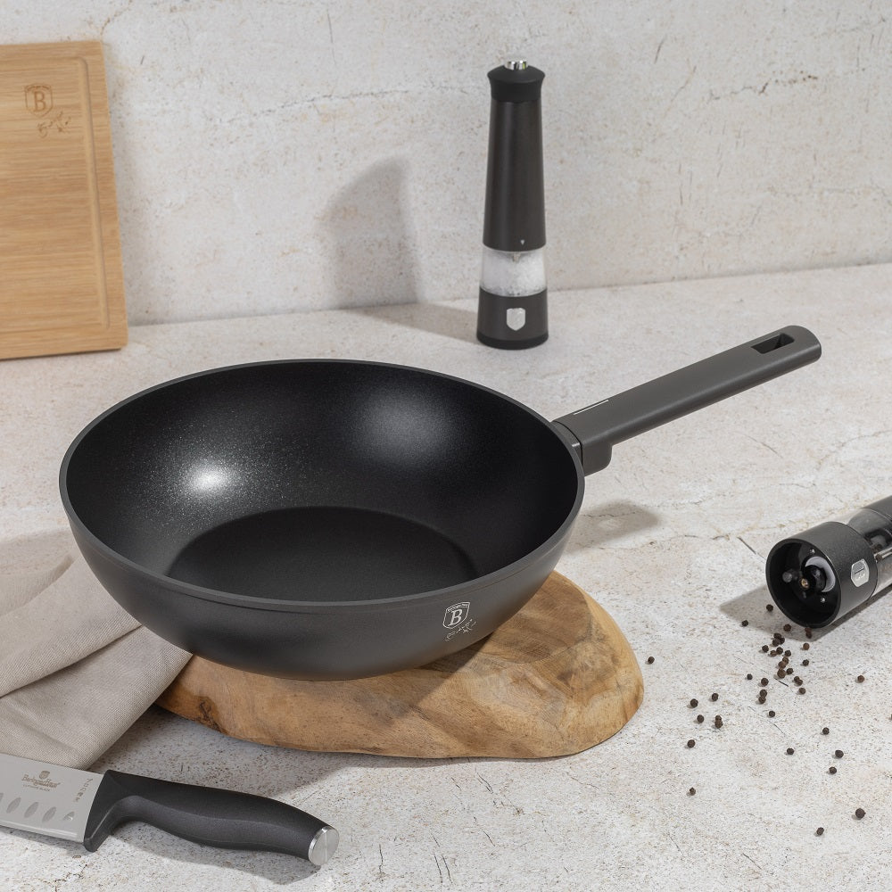 Wok in Anthracite 28 cm