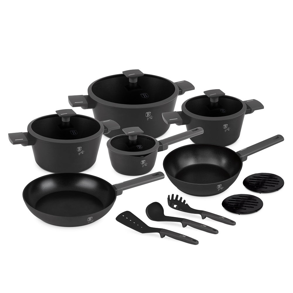 Berlinger Haus Cookware Set 15 Piece - Anthracite
