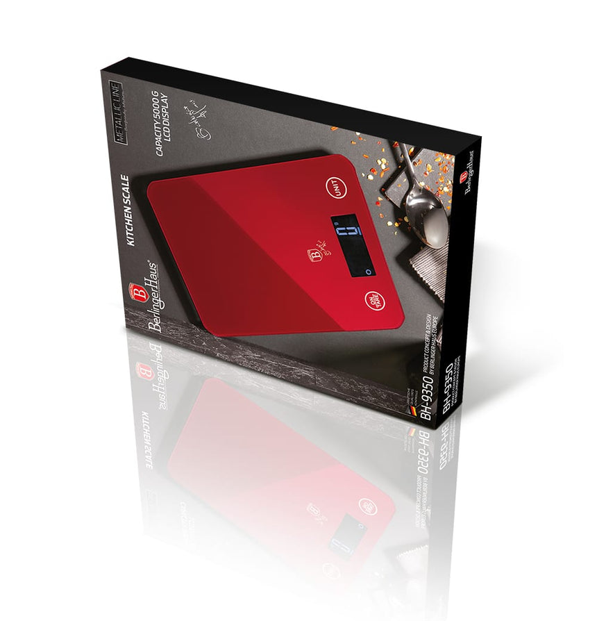 Berlinger Haus Digital Kitchen Scale - Red