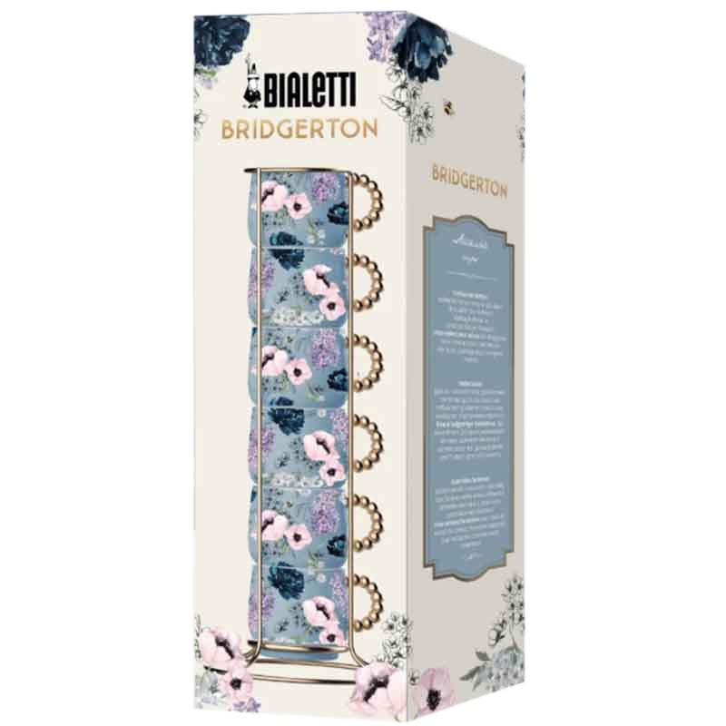 Stackable 6 Pcs cups - Bridgerton Collection Coffee & Tea Cups Stackable 6 Pcs cups - Bridgerton Collection Stackable 6 Pcs cups - Bridgerton Collection Bialetti