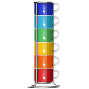 6 Pcs Stackable Cups Coffee & Tea Cups 6 Pcs Stackable Cups 6 Pcs Stackable Cups Bialetti