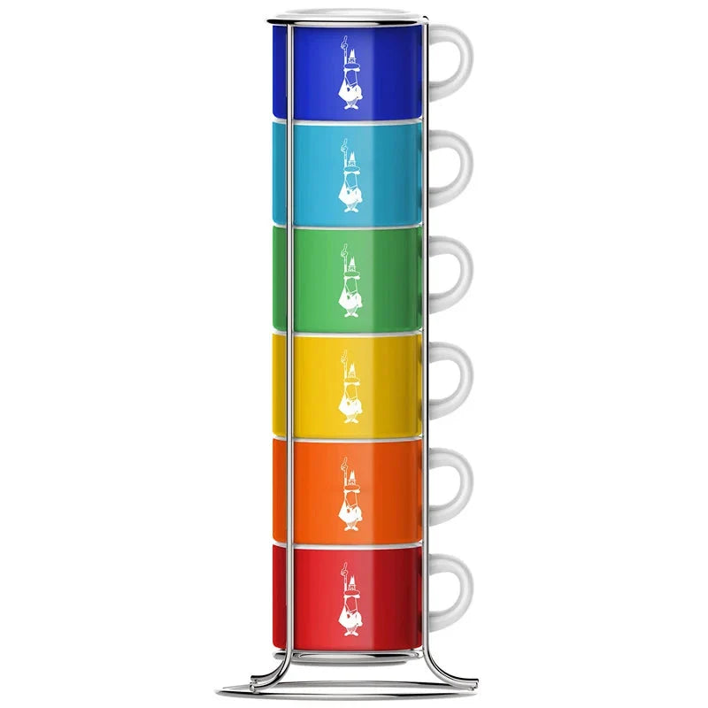 6 Pcs Stackable Cups Coffee & Tea Cups 6 Pcs Stackable Cups 6 Pcs Stackable Cups Bialetti