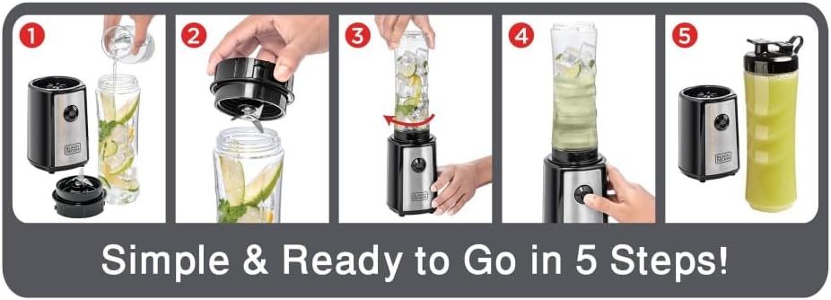 Black+Decker 4-in-1 Compact Sports Blender