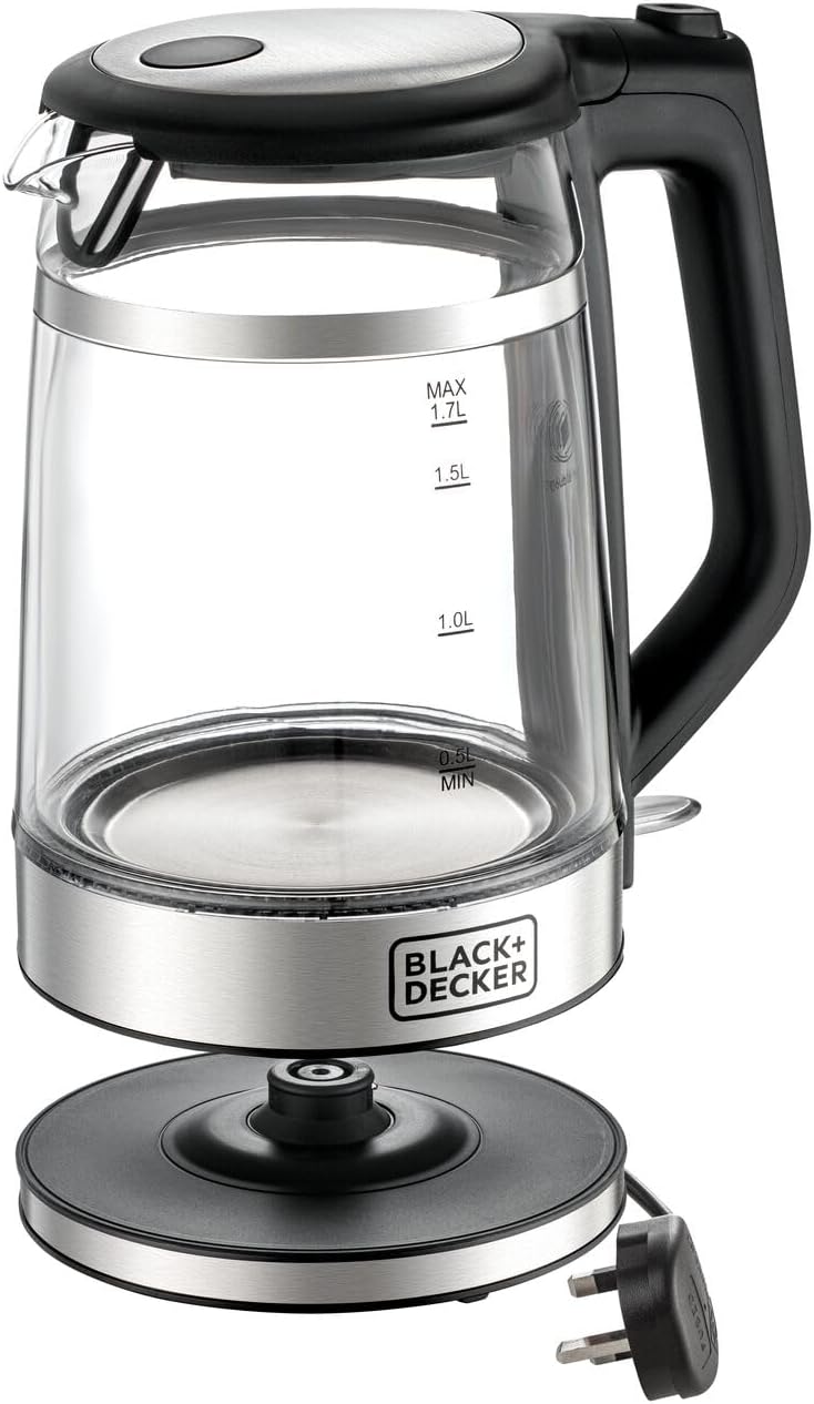 Black+Decker 1.7L Glass Kettle 2200W