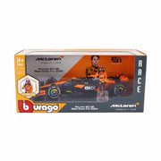 BURAGO 1/24 MCL38 OSCAR PIASTRI #81 WITH HELMET by BURAGO