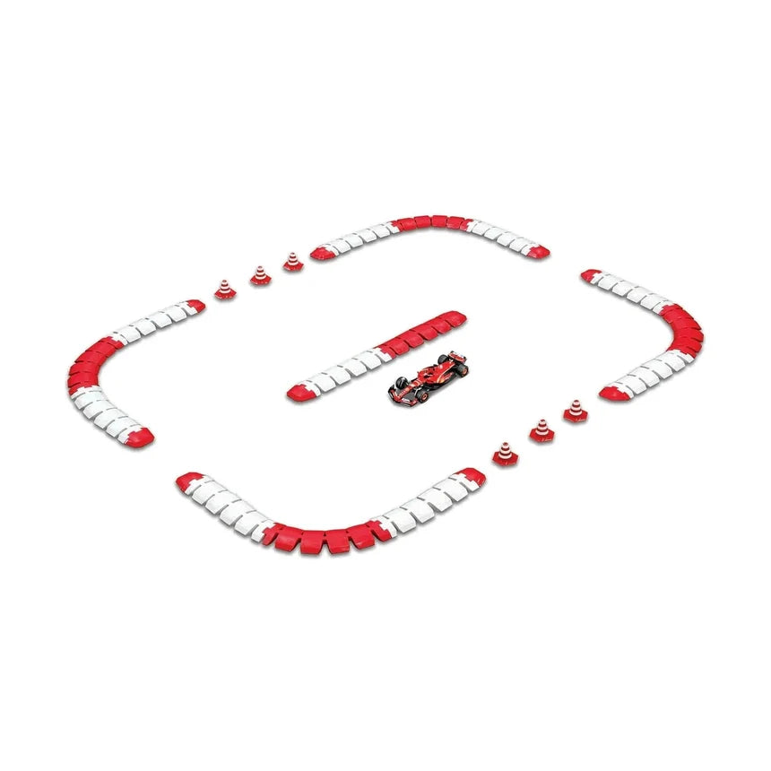 BURAGO RC FORMULA Racing Ferrari SF-24 diecast 1:41 with TRACK by BURAGO