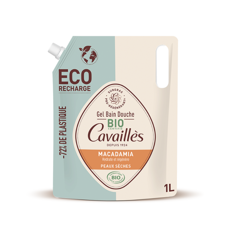 Cavailles Eco‑Refill Macadamia Shower Gel Organic GBD