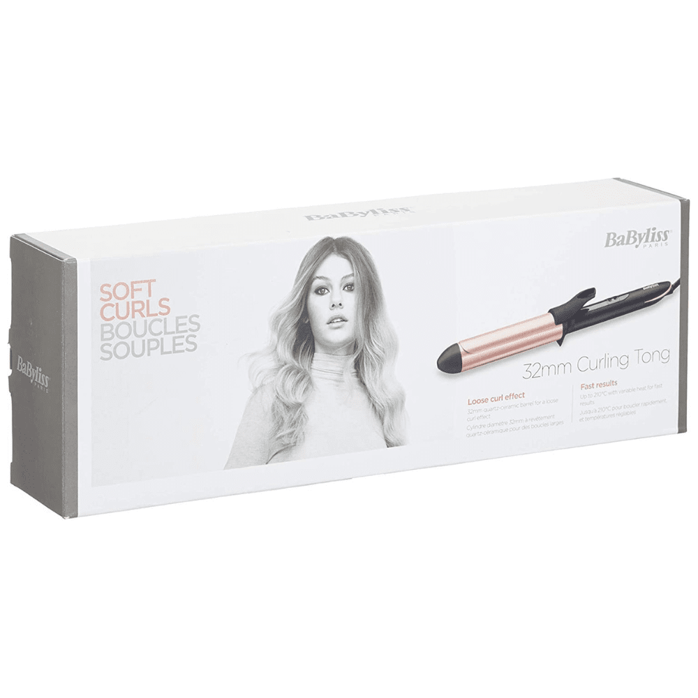 The German Outlet, BabyLiss, Rose Quartz 32mm Curling Iron