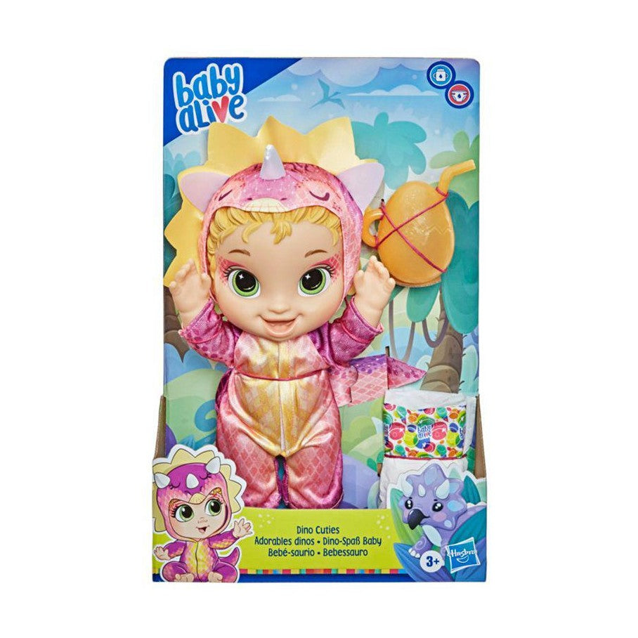 Baby Alive Dino Cuties Doll Triceratops Blonde Hair by Hasbro