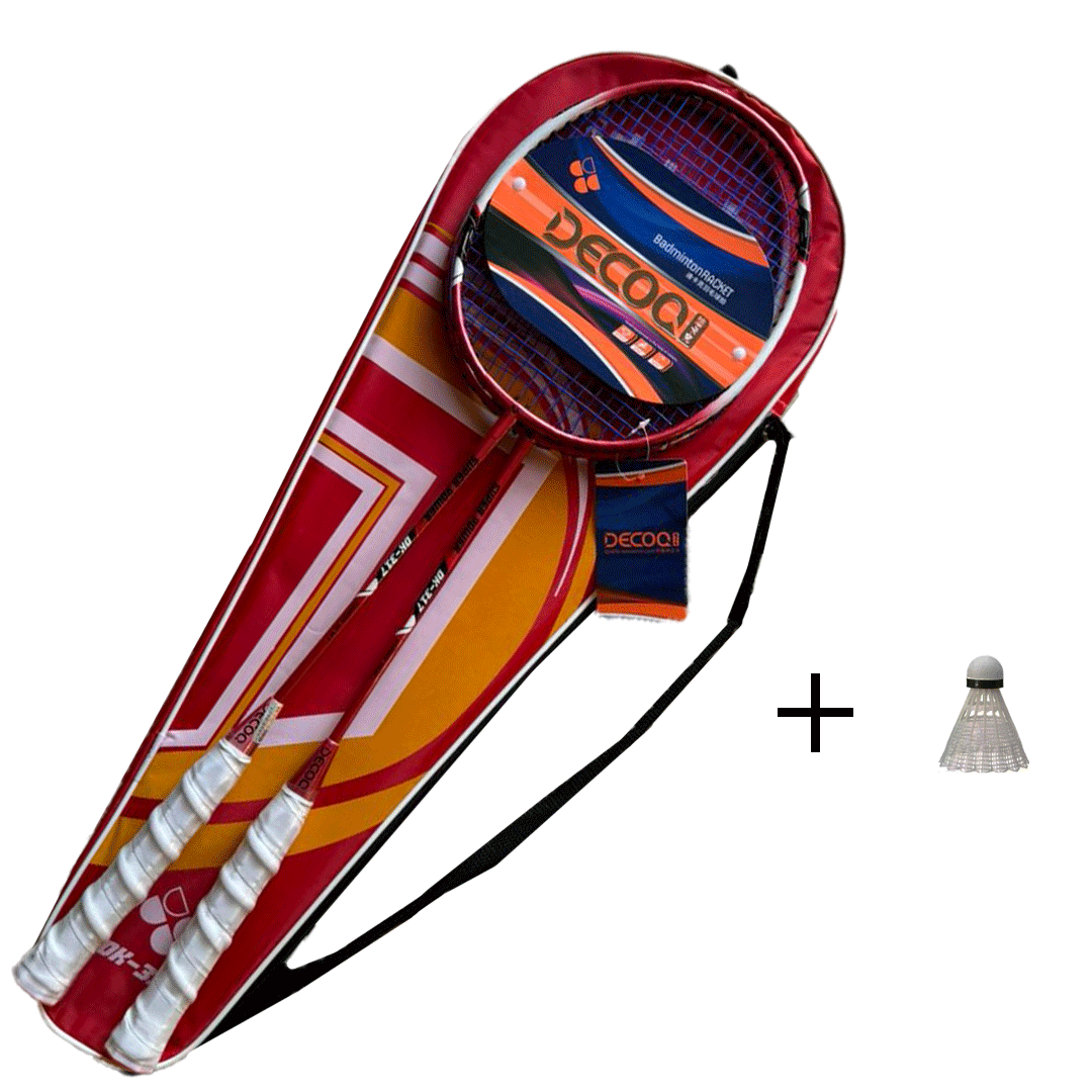 Badminton Set of 2 Rackets 1 Bag 1 Shuttlecock