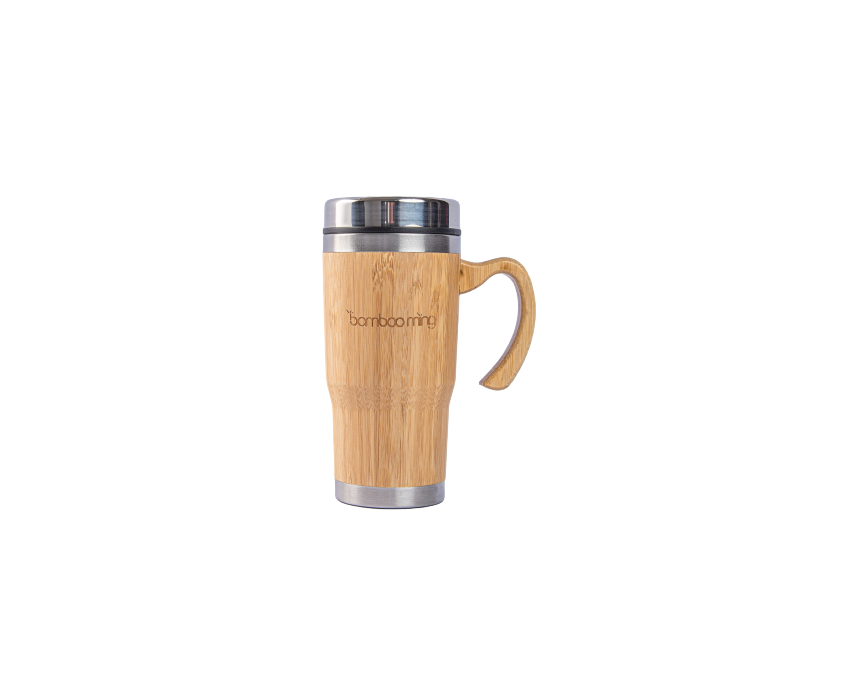 Bamboo Thermal Tumbler with Handle