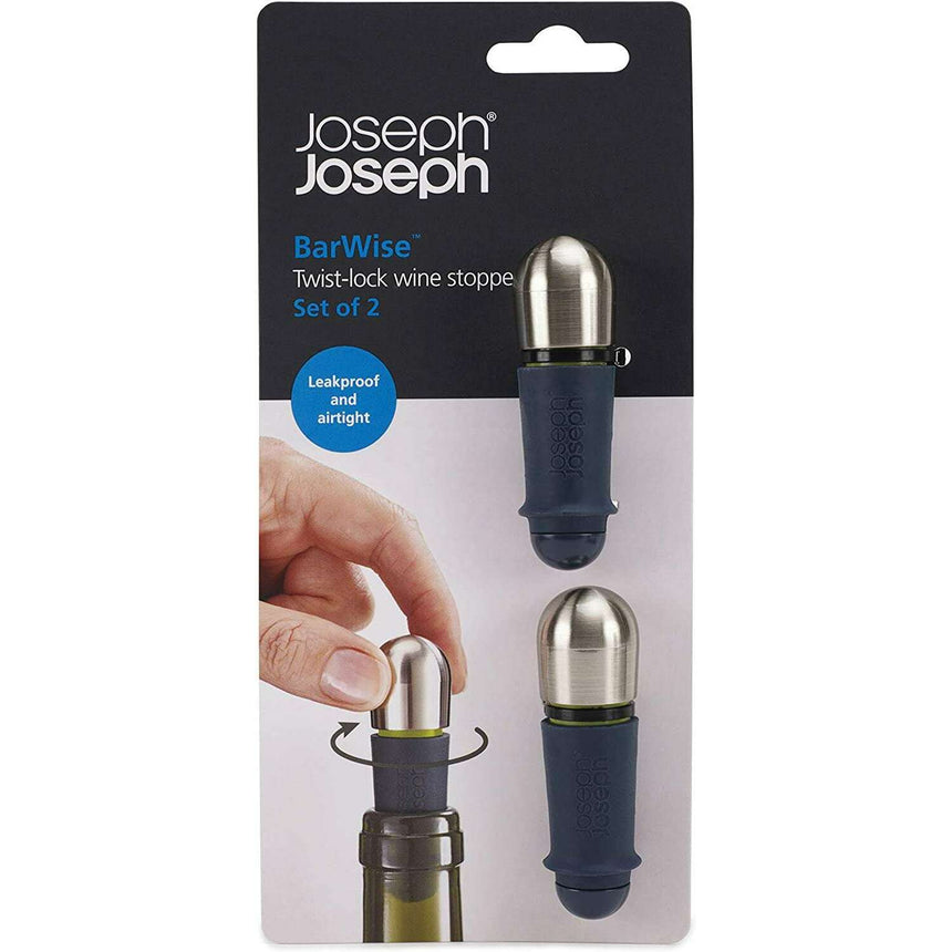 BarWise Twist-Lock Wine Stoppers Kitchen Tools BarWise Twist-Lock Wine Stoppers BarWise Twist-Lock Wine Stoppers Joseph Joseph