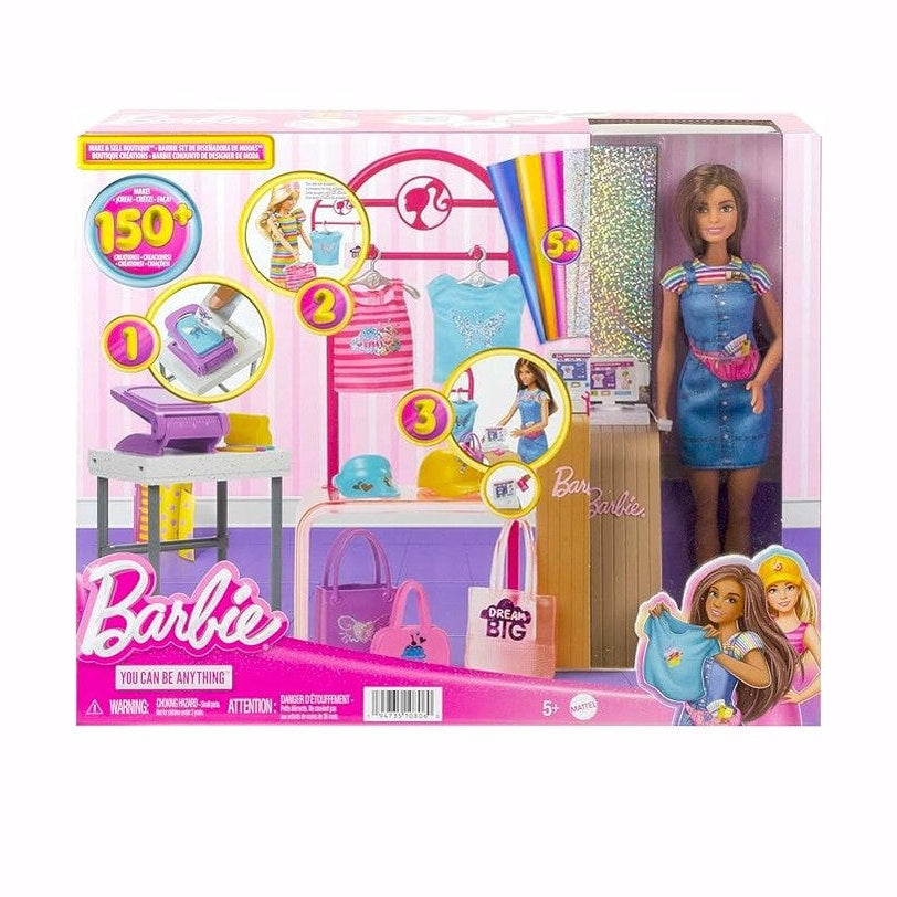 Barbie Doll & Accessories, Make & Sell Boutique Playset by Mattel