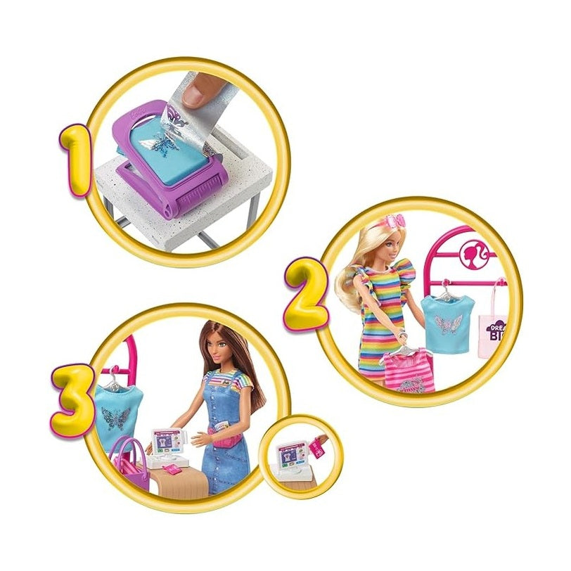 Barbie Doll & Accessories, Make & Sell Boutique Playset by Mattel
