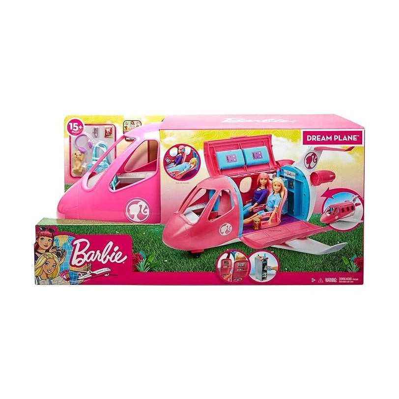 Barbie Toy Airplane Playset, Dreamplane with 15+ Doll-Sized Accessories by Mattel
