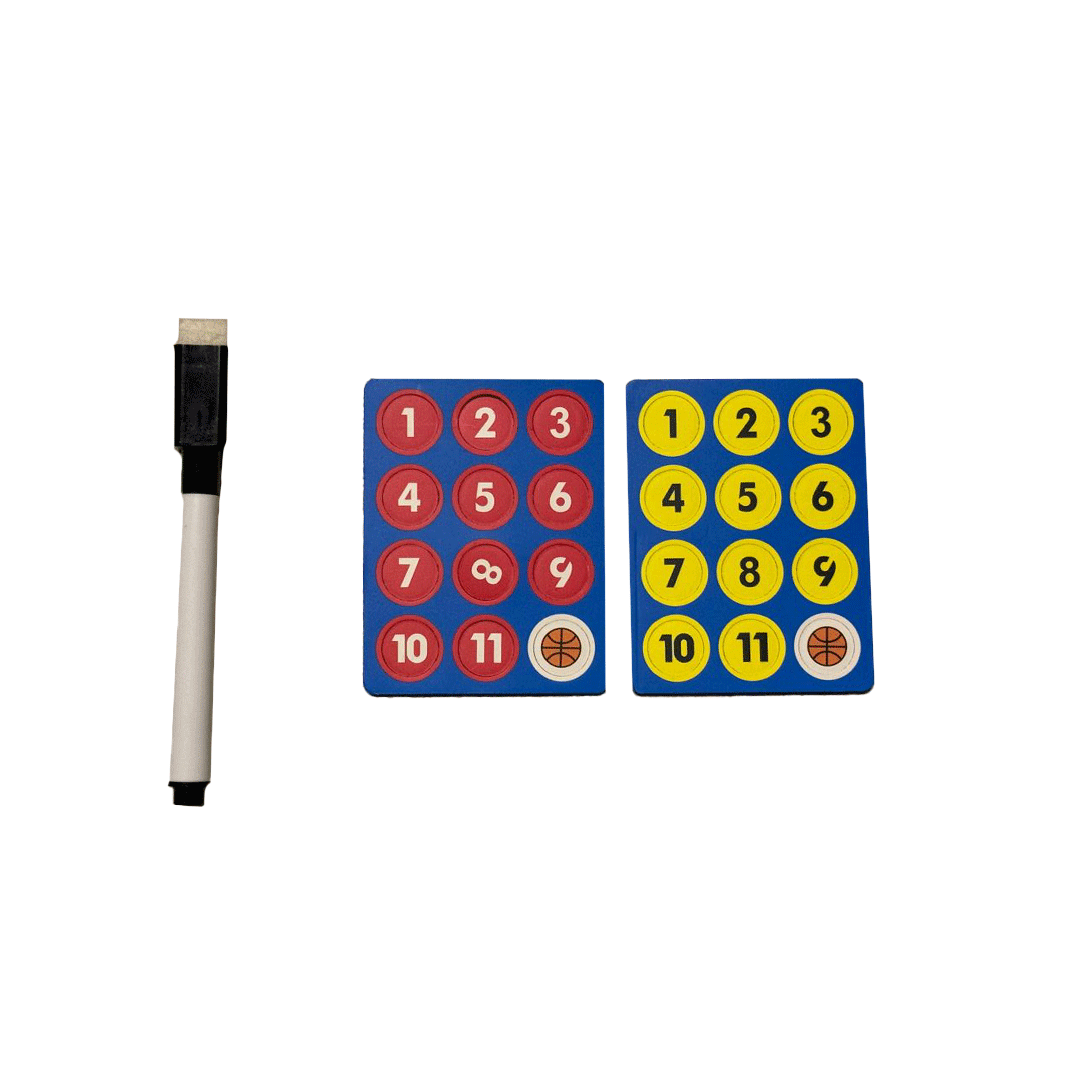 Foldable Basketball Coach Board With Magnetic Indicators