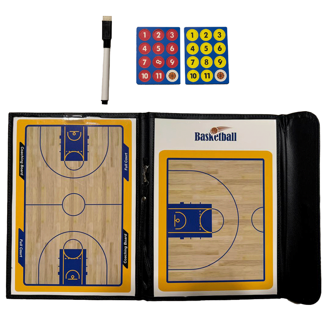 Foldable Basketball Coach Board With Magnetic Indicators