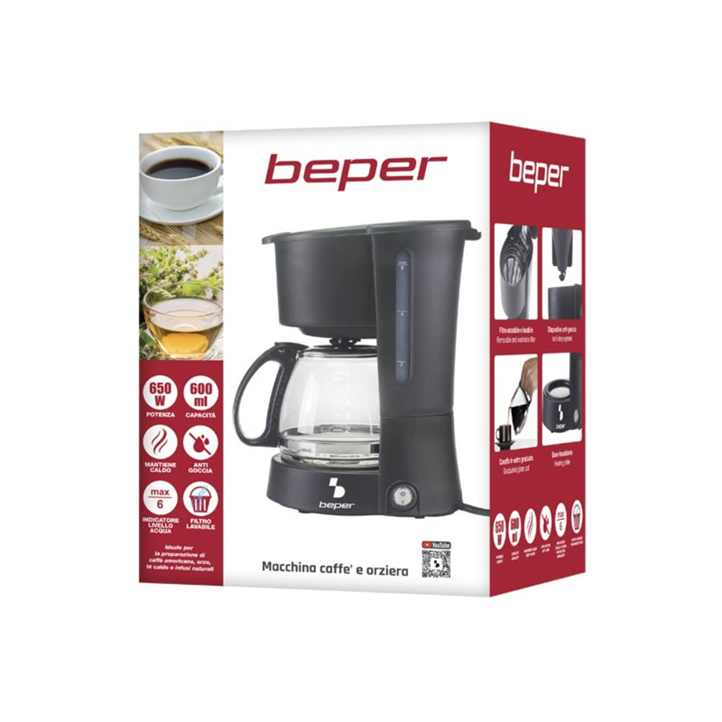 Beper Drip Coffee and Barley Machine 600ML