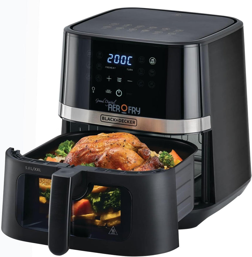 Black&Decker Digital 12-in-1 Air Fryer, 1800W