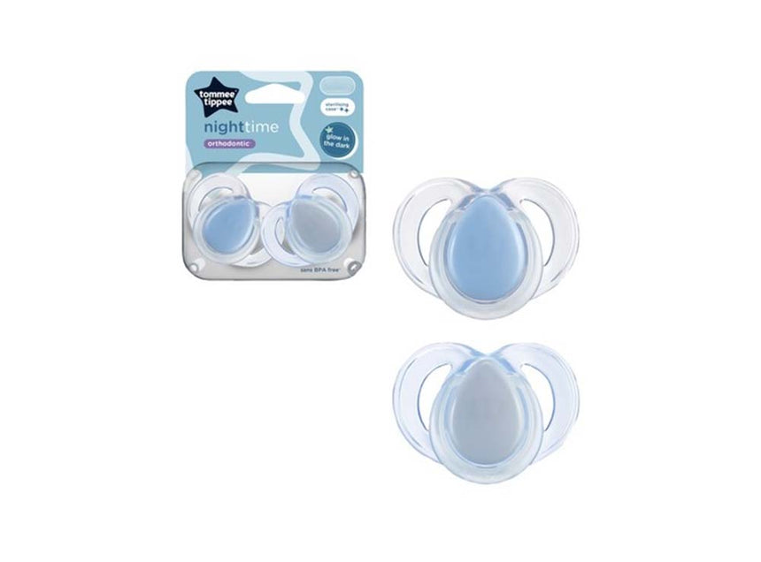 Tommee Tippee Night Time Boy Soother 18-36M 2 Pieces