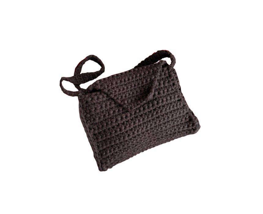 Boho Elegance Crochet Bag Black