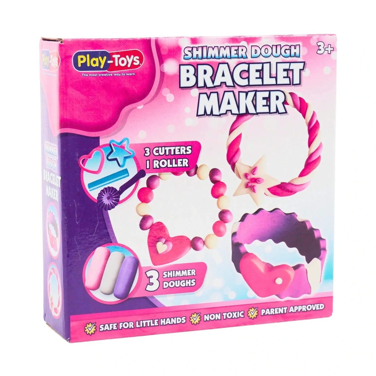 Bracelet Maker Dough Set - 3 Colours & Tools by TOY-FUN