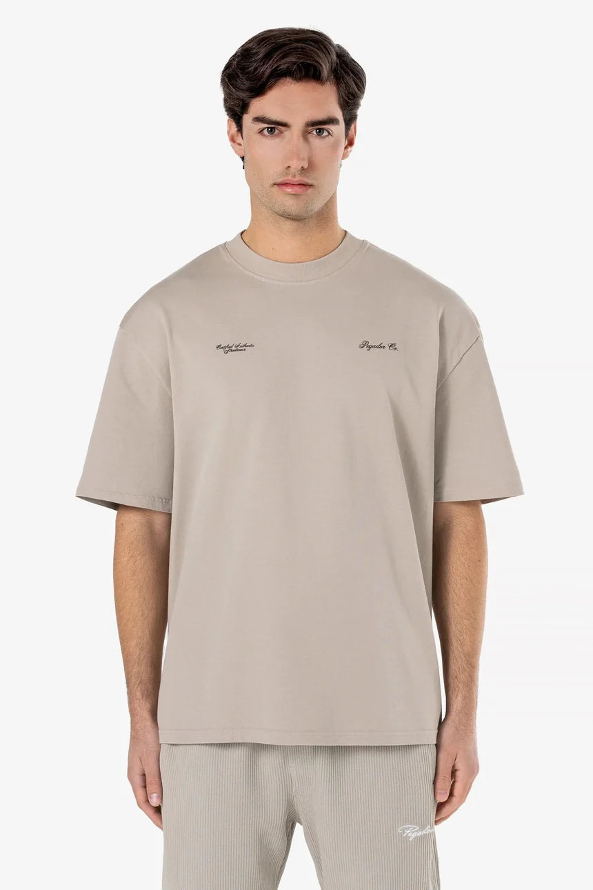 Brooke Oversized Tee Washed Dark Stone