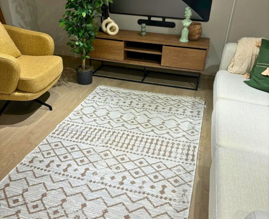 Double Face Rug in Beige