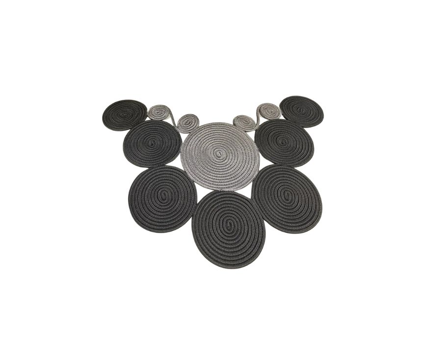 Toilet Mat in Light and Dark Grey