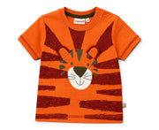 Orange Tiger Print Baby Tee
