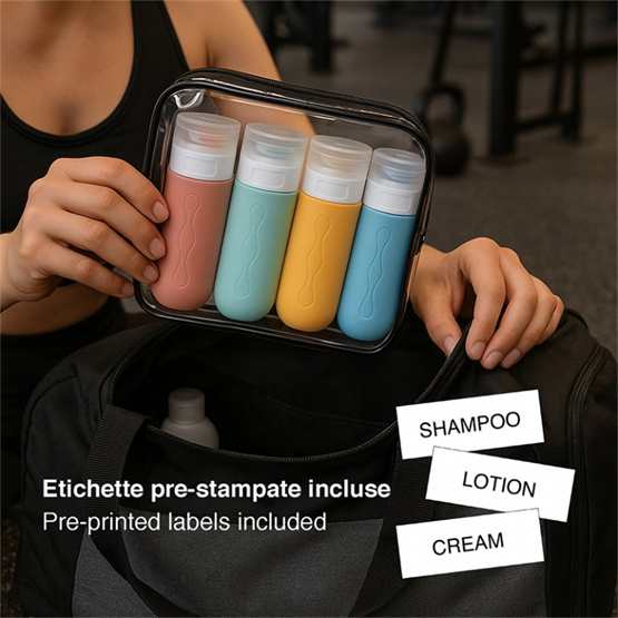 Beper Silicone Travel Bottle Set