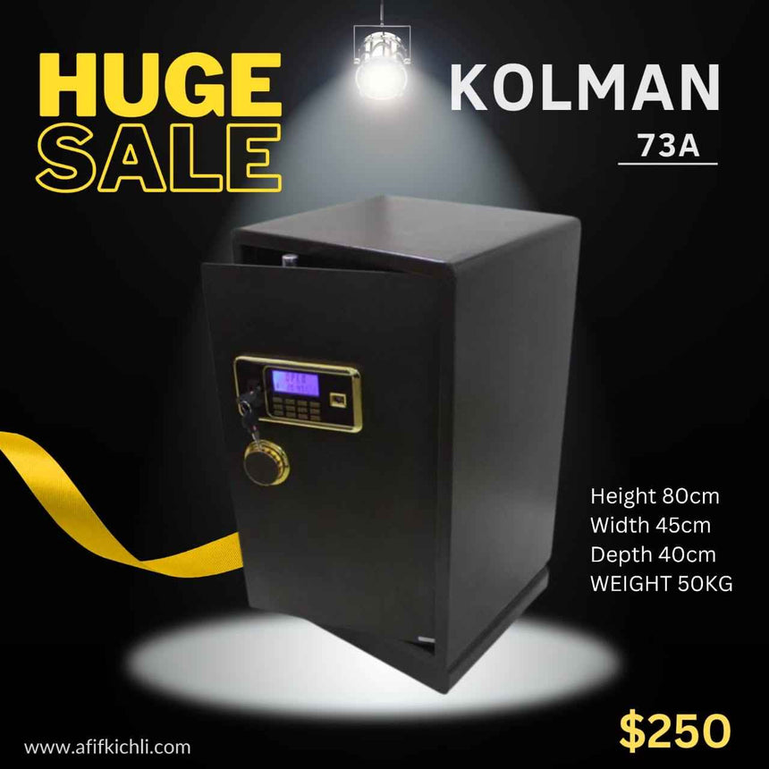 KOLMAN 73BN Electronic Safe – Key + Electronic Code Security