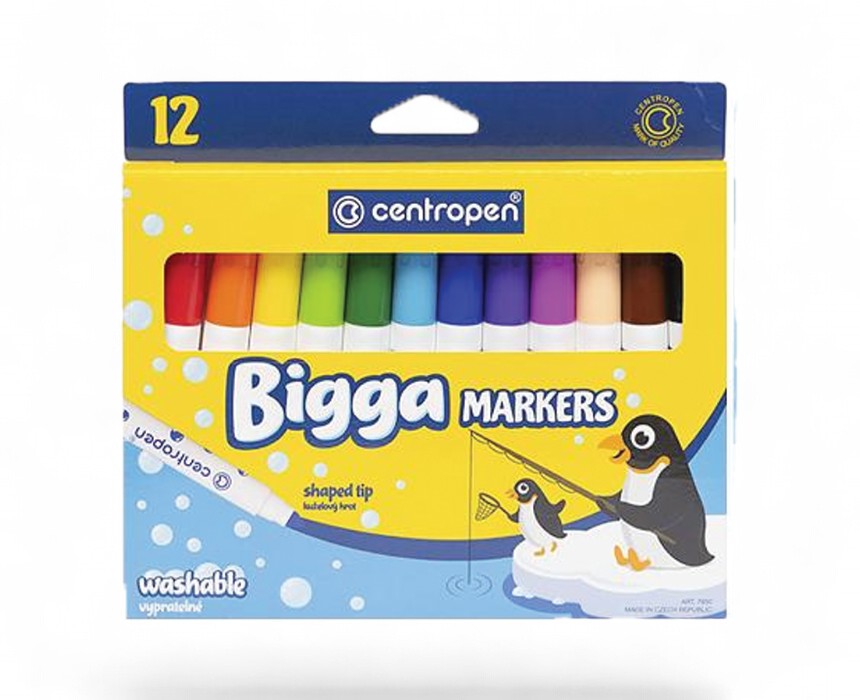 Centropen Maxi Washable Markers Set of 12