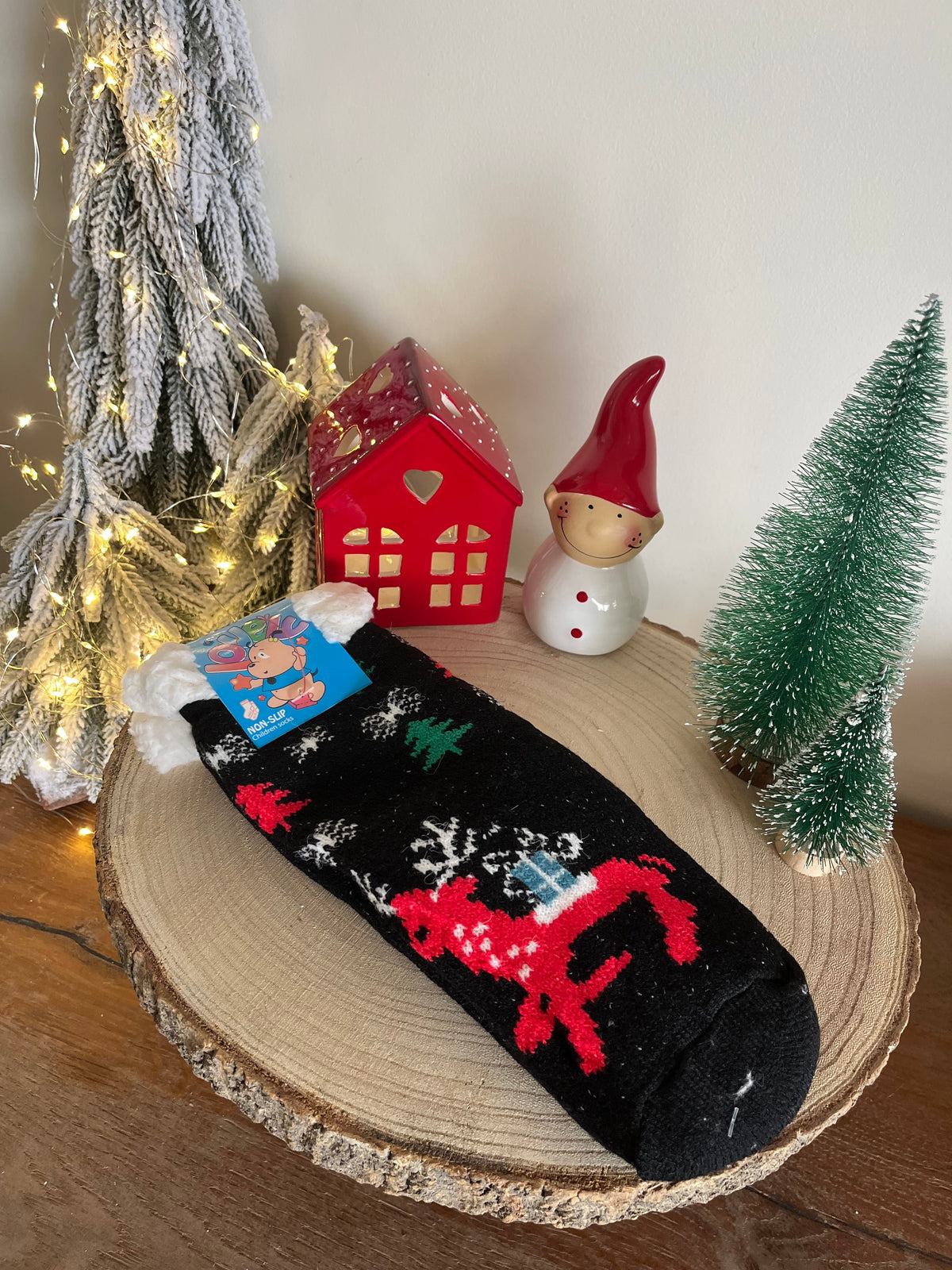 Christmas Kids Slippers Socks Size 27-35