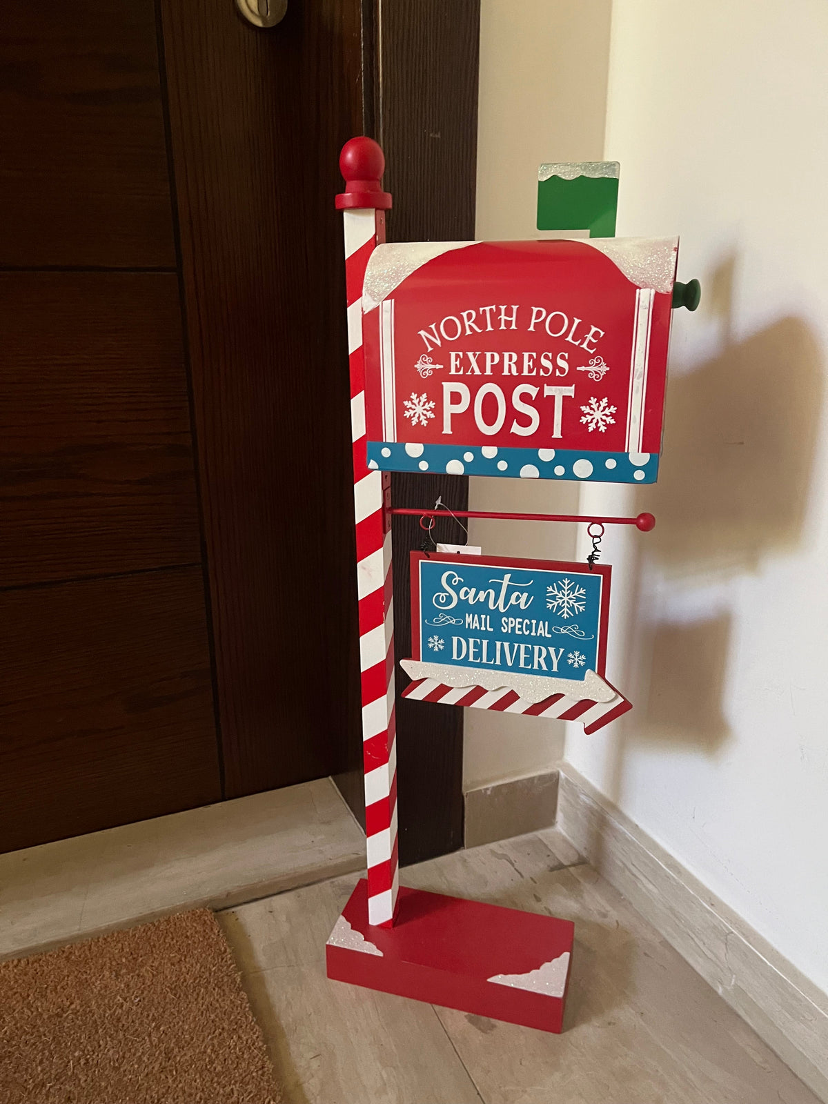 Christmas Santa's Post Decorative Box 78cm