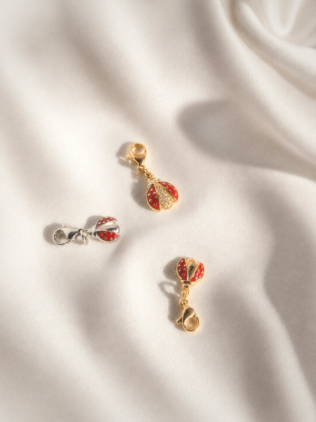 Small Ladybug Charm Gold Plated
