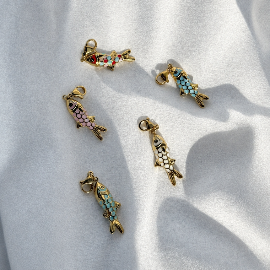 Colorful Flow Fish Charm