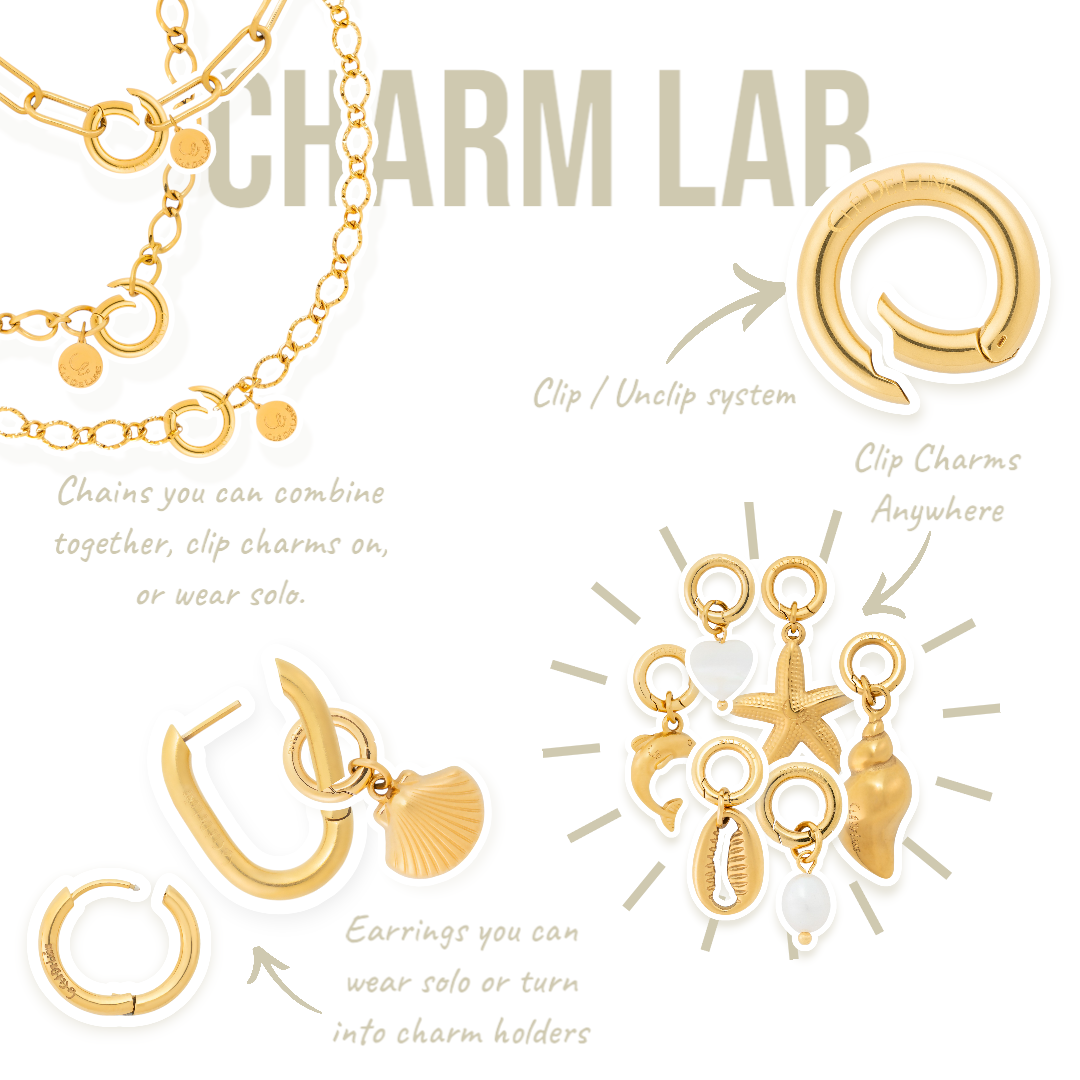 Swirling Shell Charm