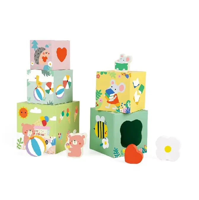 CLASSIC WORLD FOREST STACKING CUBES by Classic World
