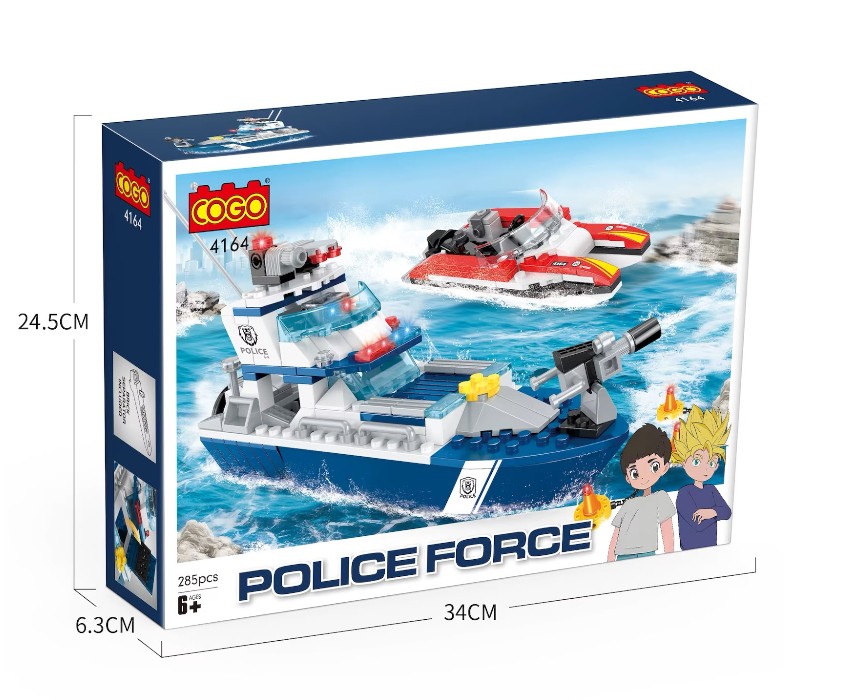 Police Force Building Block Set - COGO