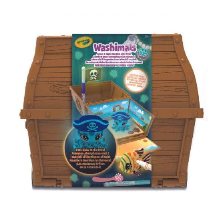 CRAYOLA – WASHIMALS OCEON GLOW PETS – TRESURE CHEST by Crayola
